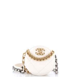 Chanel 19 Round Clutch With Chain #239122C21B